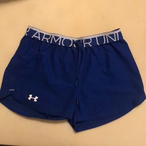 royal blue under armour shorts